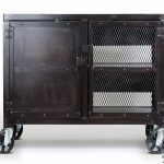 Industrial Rolling Kitchen Cart / Wine Cabinet