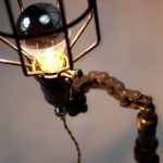 Upcycled Motorcycle-Chain Lamp