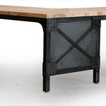 Custom Industrial L Desk / Solid Ash Top