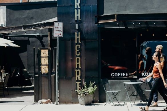 Exterior Custom Cafe Build-out for Dark Heart Coffee Bar